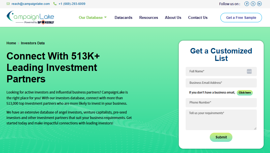 Investors email list