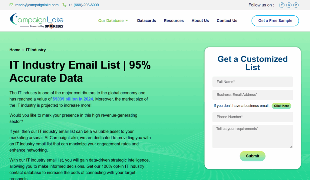 IT decision makers email list