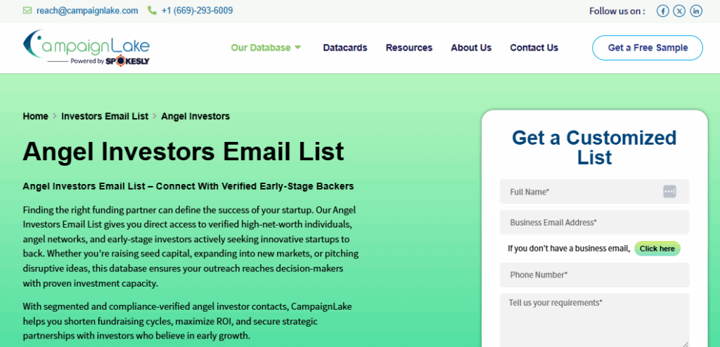 Angel Investor Email List