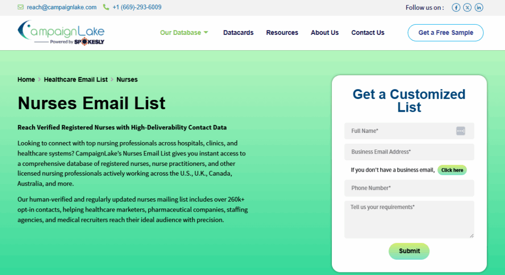 Technology users email list