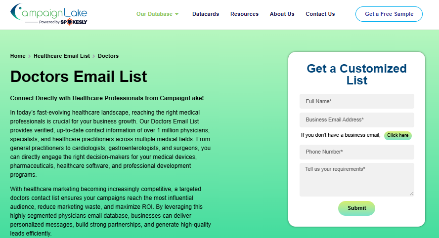 Doctors Email List