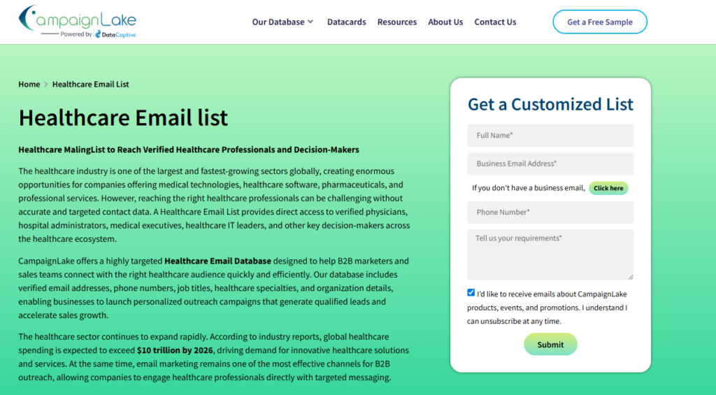 Top 5 Websites to Buy Verified Healthcare Email Lists (2026)
