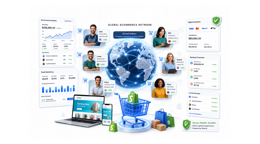 Shopify users email list