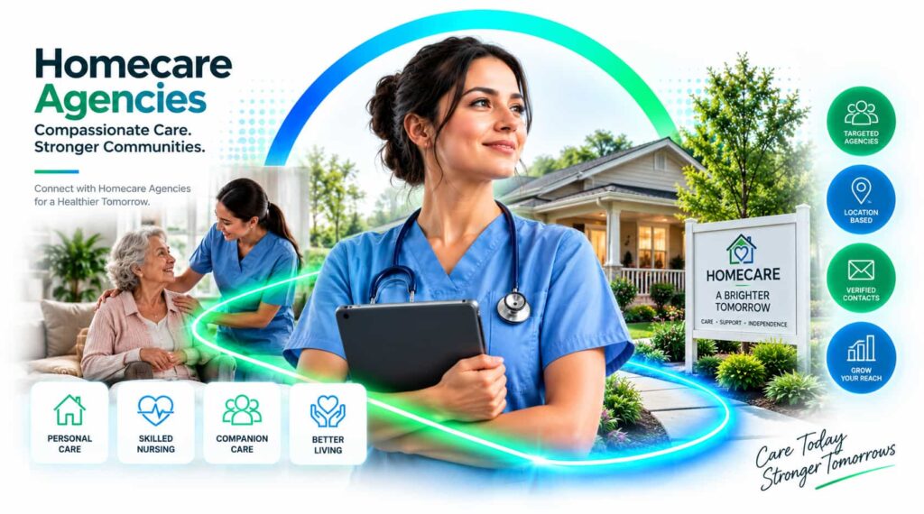 Homecare agencies email and mailing list